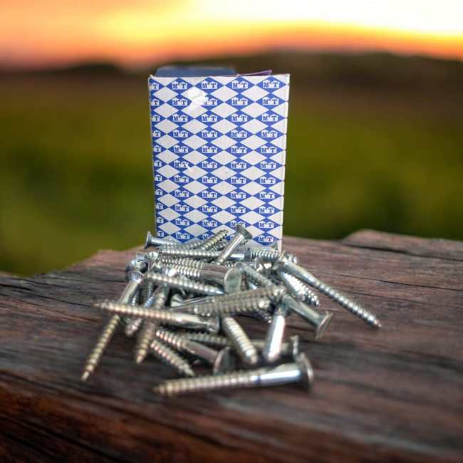 HALF THREADWOOD SCREWS 2-1/2X10 M.T